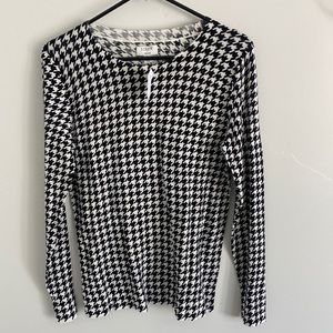 J crew houndstooth sweater size s 100% cotton never worn